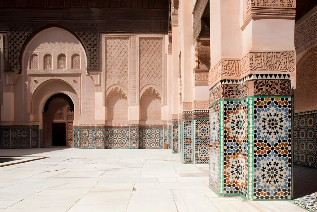 ben youssef madrassa marrakech morocco architecture