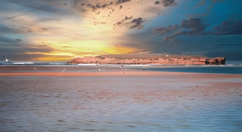 Découvrez la charmante ville côtière de Oualidia, située dans la province de Sidi Bennour, dans la région de Casablanca-Settat, au Maroc. Connue pour ses plages de sable blanc, ses eaux cristallines et son sable sauvage