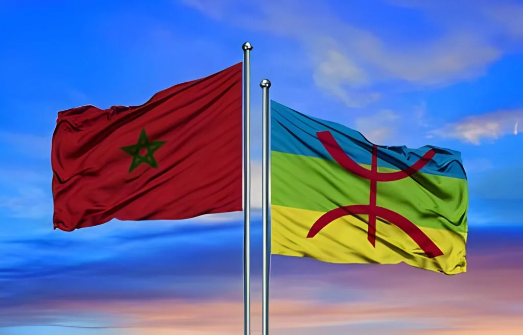 berber in morocco flag
