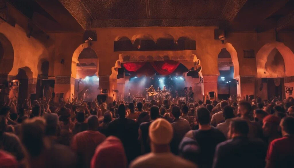 live performance in marrakech shopping mall 