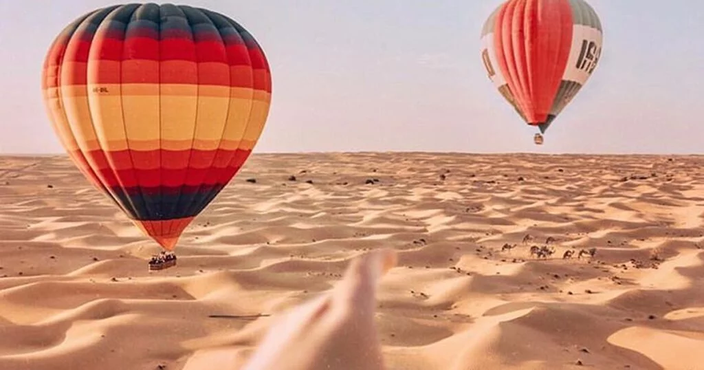 hot air ballon rides in moroccan sahara